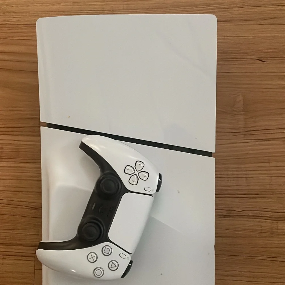 White and Black Gaming Console